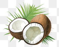 PNG Coconut plant fruit food. 