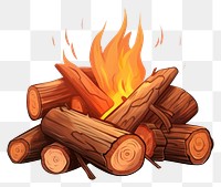 PNG Fireplace bonfire wood deforestation. AI generated Image by rawpixel.