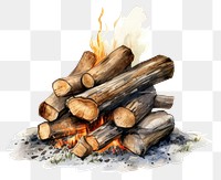 PNG Fireplace bonfire wood deforestation. AI generated Image by rawpixel.