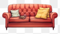 PNG Sofa room furniture cushion. 