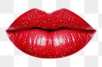 PNG Lipstick cosmetics shiny red. 