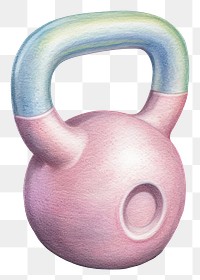 PNG A 35lb kettlebell gym exercise weight. AI generated Image by rawpixel.