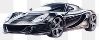 PNG Sport car drawing vehicle sketch. 