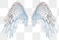 PNG Realistic wings angel feather white.