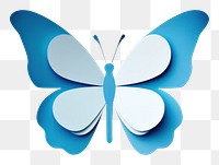 PNG Butterfly paper blue logo. 