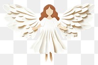 PNG  Angel craft white white background. AI generated Image by rawpixel.