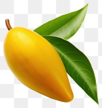 PNG  Ripe mangos leaf fruit plant. AI generated Image by rawpixel.