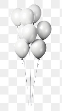 PNG Balloon white white background anniversary. 