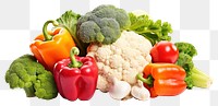 PNG Fresh assorted vegetables cauliflower plant food. 