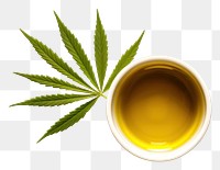 PNG Hemp oil seed leaf white background. AI generated Image by rawpixel.