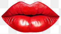 PNG Lipstick red white background freshness. 