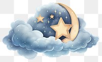 PNG Cloud star cartoon dessert. AI generated Image by rawpixel.