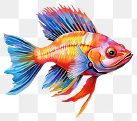 PNG Fish goldfish drawing animal. AI generated Image by rawpixel.