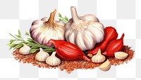 PNG Vegetable garlic plant food. 