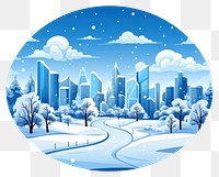 PNG City landscape cartoon drawing. AI generated Image by rawpixel.
