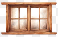 PNG Wooden window frame brown white background architecture. 