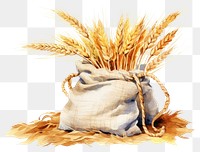 PNG Wheat harvest sack food. AI generated Image by rawpixel.