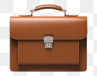 PNG Briefcase leather brown bag. 