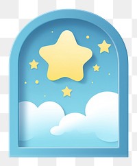 PNG  A window icon star sky white background. AI generated Image by rawpixel.