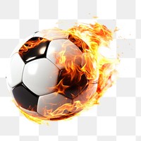 PNG Football sports soccer fire. 