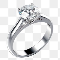 PNG  Ring diamond platinum gemstone. AI generated Image by rawpixel.