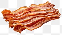 PNG Crispy bacon pork meat food. AI generated Image by rawpixel.