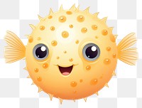 PNG Fufferfish animal underwater emoticon. 