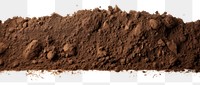 PNG Dirt section soil dessert powder. AI generated Image by rawpixel.
