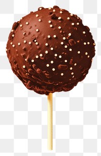 PNG Chocolate lollipop dessert candy. AI generated Image by rawpixel.