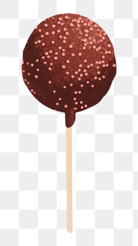 PNG Chocolate lollipop balloon candy. AI generated Image by rawpixel.