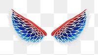 Angel wings png sticker, transparent background