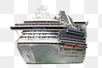 Cruise ship png vehicle, transparent background