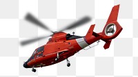 Coast guard helicopter png vehicle, transparent background