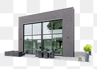 Modern house png, transparent background