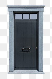 Modern door png, transparent background