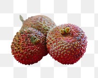 Lychee fruit png, transparent background