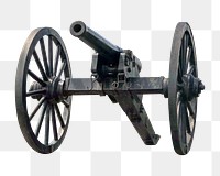 Old cannon png, transparent background