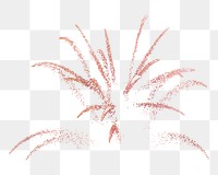 Red firework celebration png, transparent background