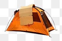 Camping tent png, transparent background