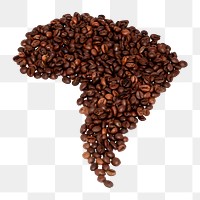 Coffee beans png, transparent background