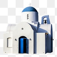 European chapel building png, transparent background