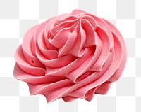 Pink buttercream png, transparent background