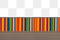 Colorful border png, transparent background