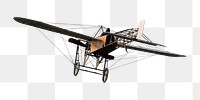 Biplane png vehicle, transparent background