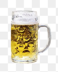 Beer mug png, transparent background