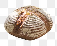 Bread loaf png, transparent background