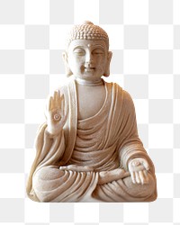 Buddha statue png, transparent background