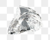 Shiny white crystal png, transparent background