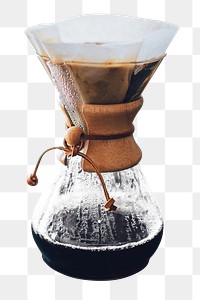 Drip coffee tool png sticker, transparent background