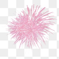 Pink  firework celebration png, transparent background